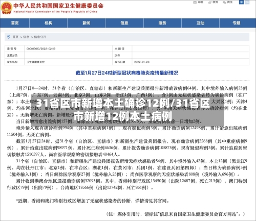 31省区市新增本土确诊12例/31省区市新增12例本土病例-第3张图片