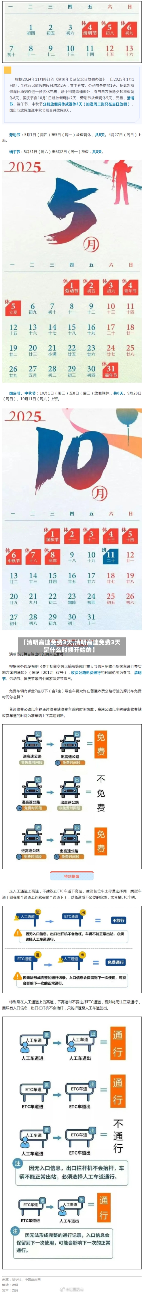 【清明高速免费3天,清明高速免费3天是什么时候开始的】-第1张图片