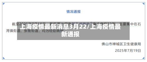 上海疫情最新消息3月22/上海疫情最新通报-第2张图片