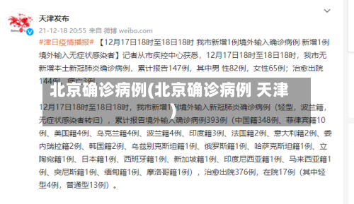 北京确诊病例(北京确诊病例 天津)-第2张图片