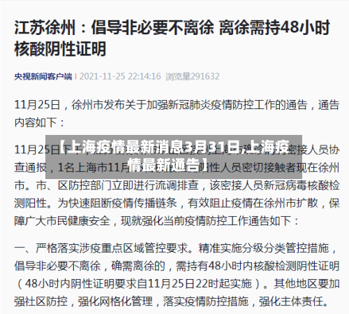 【上海疫情最新消息3月31日,上海疫情最新通告】-第3张图片