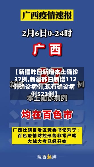 【新疆昨日新增本土确诊37例,新疆昨日新增112例确诊病例,现有确诊病例523例】-第1张图片