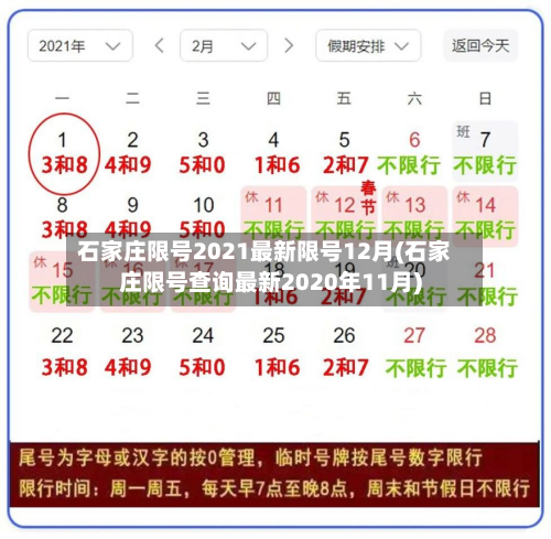 石家庄限号2021最新限号12月(石家庄限号查询最新2020年11月)
