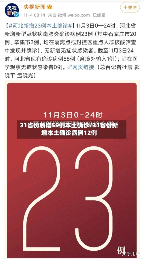 31省份新增59例本土确诊/31省份新增本土确诊病例12例-第2张图片