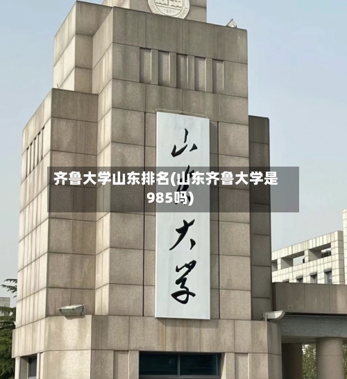 齐鲁大学山东排名(山东齐鲁大学是985吗)-第2张图片