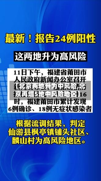 【北京两地升为中风险,北京再增5地中风险地区】-第2张图片