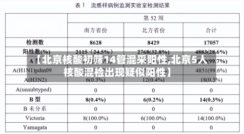 【北京核酸初筛14管混采阳性,北京5人核酸混检出现疑似阳性】-第3张图片
