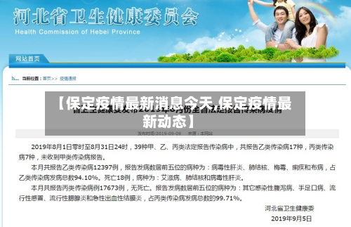 【保定疫情最新消息今天,保定疫情最新动态】