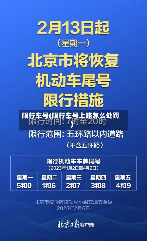 限行车号(限行车号上路怎么处罚)-第2张图片