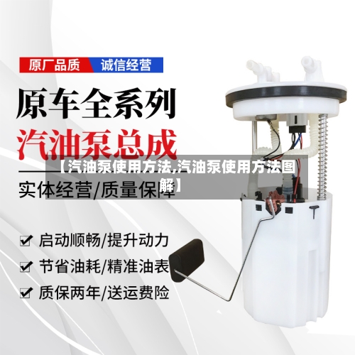 【汽油泵使用方法,汽油泵使用方法图解】-第3张图片