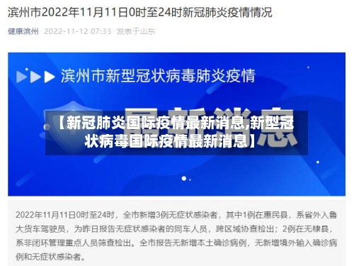 【新冠肺炎国际疫情最新消息,新型冠状病毒国际疫情最新消息】-第3张图片